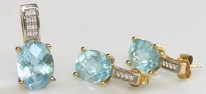 Smykkesæt med vedhæng og ørestikker 3