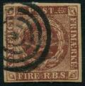 AFA 1 1851. FIRE R.B.S. Ferslew, pl. II, nr. 3 