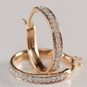 Par diamant øreringe 2