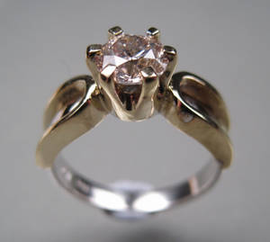 Solitairering - Ca. 1.17 ct.