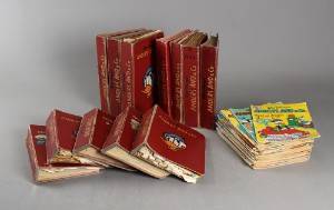 Samling Anders And blade i samlermapper 