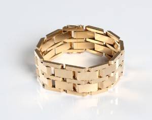 Murstensarmlænke, 14 k guld