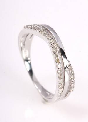 Brillantring, ca 0.16 ct.