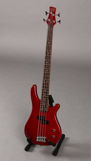 Elektrisk bas, JD, rød, inkl. soft case