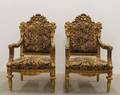 Karmstolar, ett par, Louis XVI-stil 2