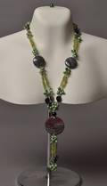 Collier med ferskvands kulturperler mm