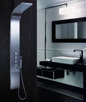 BruunCo. Brusearmatur i strøgslebet rustfristål model waterfall  .