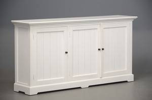 Skænk med tre låger, hvid antikbemalet