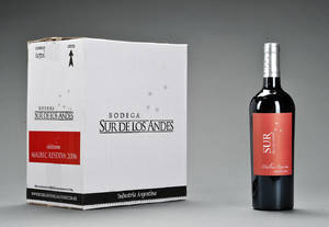 48 fl. Bodega Sur de los Andes 2006 Malbec Reserva.