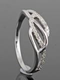 Diamond ring, white gold, approx. 0.15ct. 