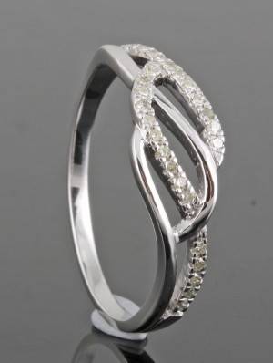 Diamond ring, white gold, approx. 0.15ct. 