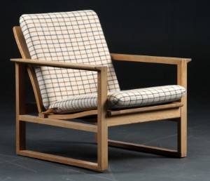 Børge Mogensen. Sædestol af eg, model 2256