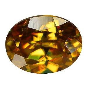 Uindfattet sphene. Ca. 1.03 ct 