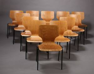 Dansk møbelproducent. Stabelstole  spisestole 12 