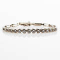 Armband 18 k vitguld diamanter