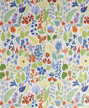 Tyg, Stig Lindberg, Herbarium, vit, 10 m