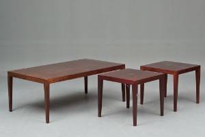 Severin Hansen. Sofabord og lampeborde, mahogni 3   