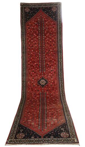 Handknuten matta, Abadeh, Iran