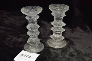 Ljusstakar 2 st, Iittala, H 18 cm