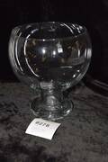 Glasskål på fot, Finland, LasiRiihimäen, diam 21 cm, H 27 cm
