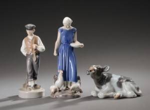 Royal Copenhagen  Kgl. Porcelæn. Samling figurer af porcelæn 3