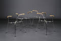 Arne Jacobsen. Fire stel til armstole, model 3207 4 