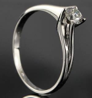 Solitaire ring ca. 0.31 ct.