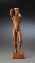 Figur af udskåret træ