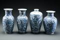Fire kinesiske vaser af porcelæn 4