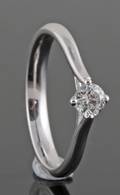 Diamond ring in 18kt  0.30 ct 