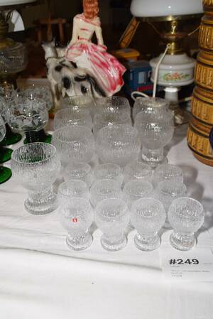 Vitvins- och snapsglas, Iittala, ca 21 st