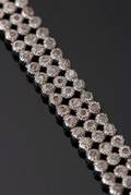 Armbånd, sterlingsølv med diamanter.ca 2.00 ct