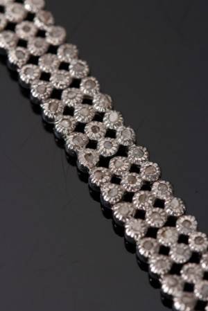 Armbånd, sterlingsølv med diamanter.ca 2.00 ct