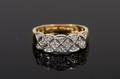 Guldring med briljanter i 18k