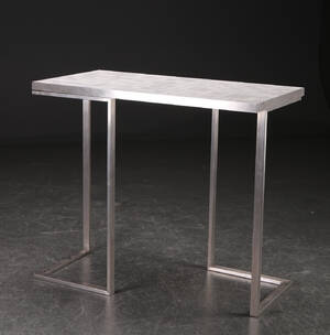 Specialfremstillet højbord, stål og keramik