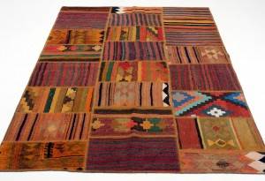 Orientalisk matta, Patchwork, Kelim 195x145 cm