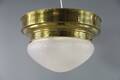 Plafond i glas och mässing