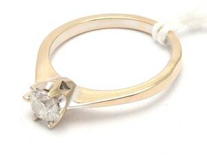 Enstensring 18K vitguld