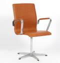 Arne Jacobsen. Oxford armstol, læder