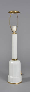Heiberg bordlampe af hvidt glas, 1900-tallet
