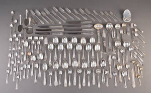 Samling blandet sølvbestik 119