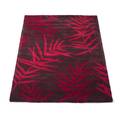 Handtuftad ullmatta, Red Leaf, 170x240 cm