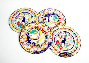 Björn Wiinblad, Rosenthal, Tallrikar 4 st