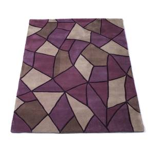 Handtuftad Ullmatta, Purple Haze, 170x240 cm