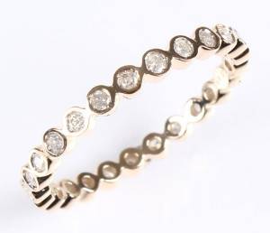 Alliancering. Ca. 0.50 ct