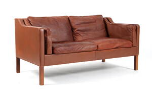 Børge Mogensen. Fritstående to-pers. sofa, model 2212