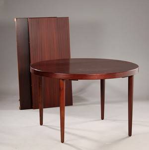 Kai Kristiansen. Rundt spisebord af Rio palisander