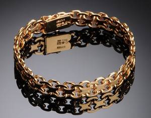 Armlænke af 18 kt. guld. 39 g