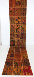 Persisk Patchwork løber 455 x 90 cm.
