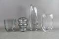 Vaser i kristall 4 st, bla Orrefors